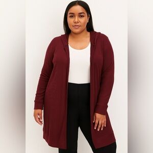 Lane Bryant Deep Burgundy Cardigan